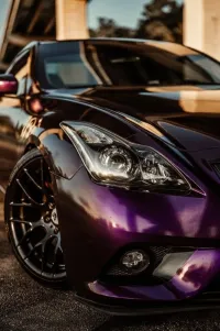 PET Gloss Metallic Midnight Purple Car Vinyl Wrap review 0