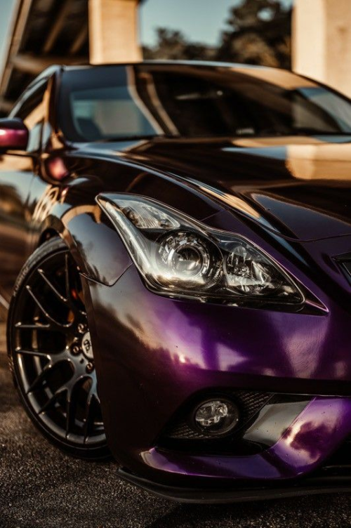 PET Gloss Metallic Midnight Purple Car Vinyl Wrap review 