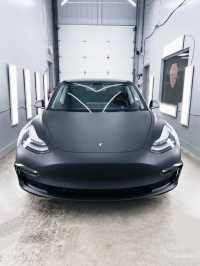 Super Matte Deep Black Car Vinyl Wrap review 0