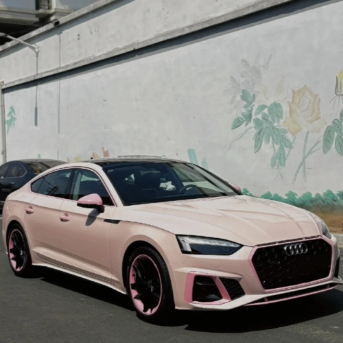 Super Gloss Pale Pink Car Vinyl Wrap review 