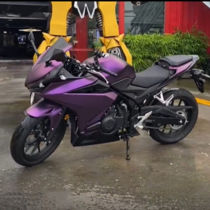 Matte Metallic Purple Car Vinyl Wrap review Kary 01