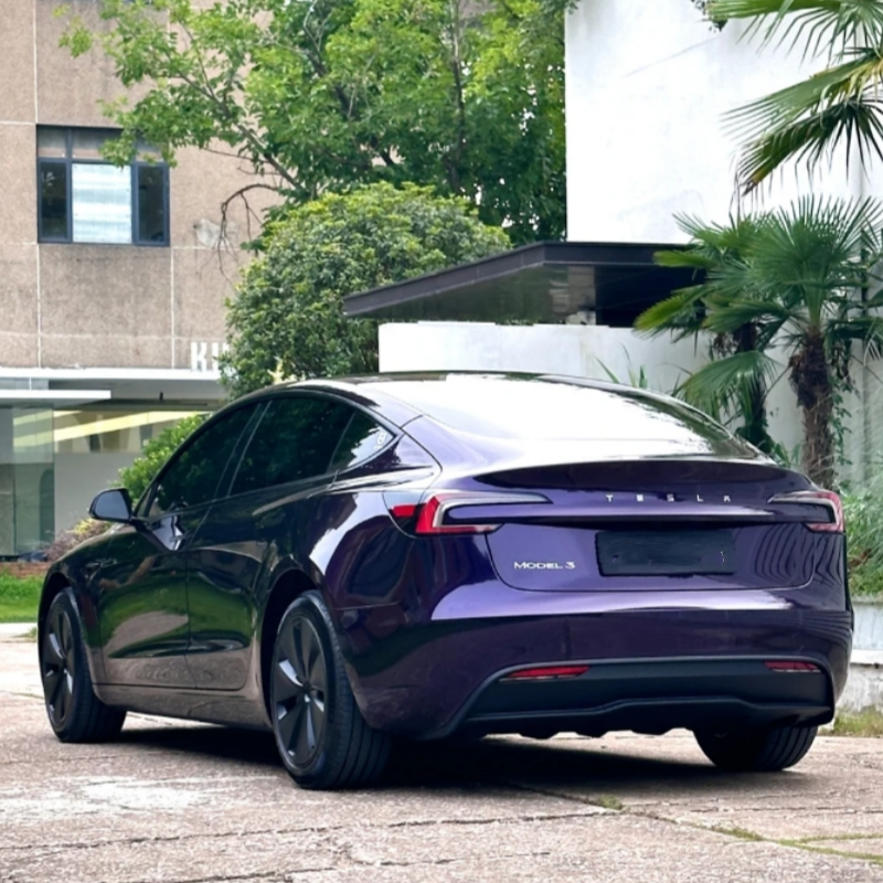 PET Gloss Metallic Midnight Purple Car Vinyl Wrap review 1