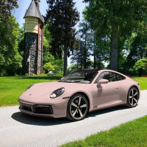 Super Gloss Pale Pink Car Vinyl Wrap review 