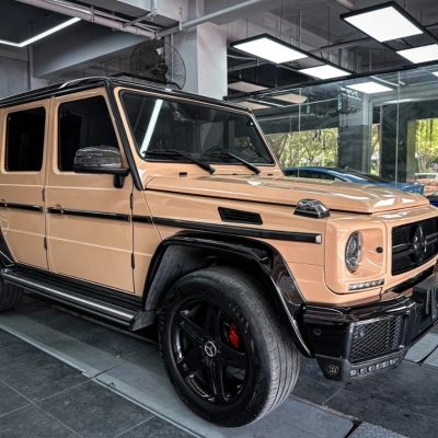 Super Gloss Sandstorm Desert Yellow Car Vinyl Wrap