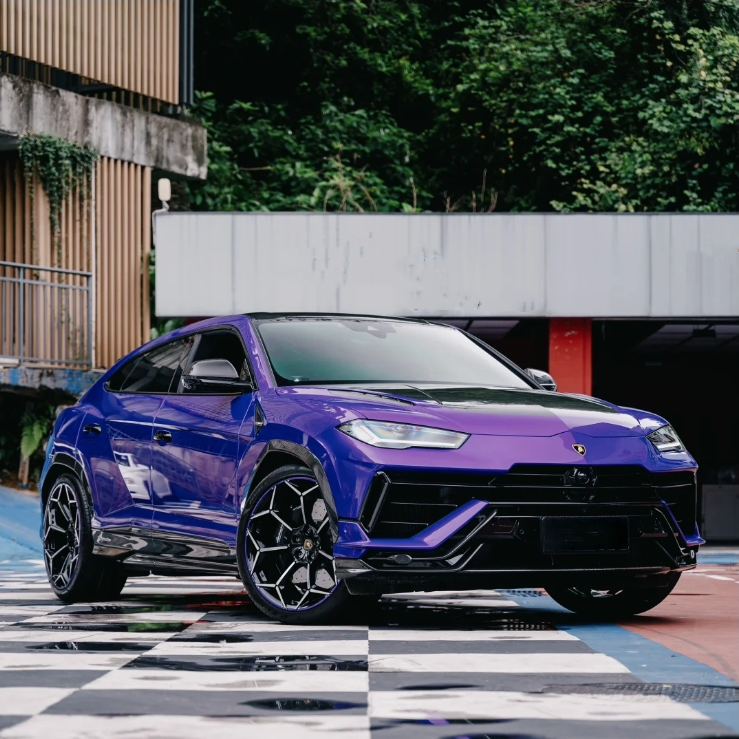 PET Gloss Metallic Midnight Purple Car Vinyl Wrap review 1