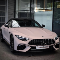 Super Gloss Pale Pink Car Vinyl Wrap review 0