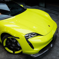 PET Gloss Acid Green Car Vinyl Wrap review 0
