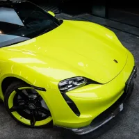 PET Gloss Acid Green Car Vinyl Wrap review 0