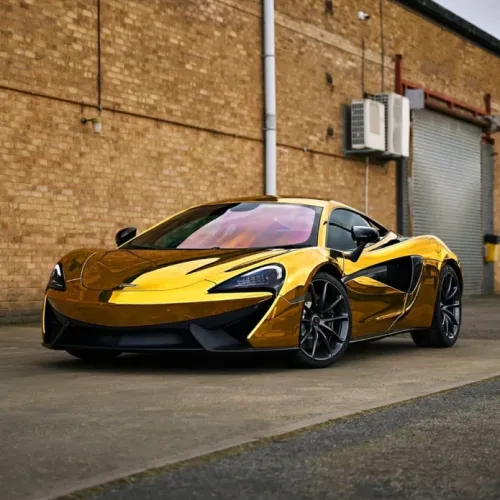 Chrome Mirror Gold Car Vinyl Wrap review 