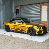 Chrome Mirror Gold Car Vinyl Wrap review 1