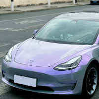 Candy Metallic Gray Purple Car Vinyl Wrap review 0