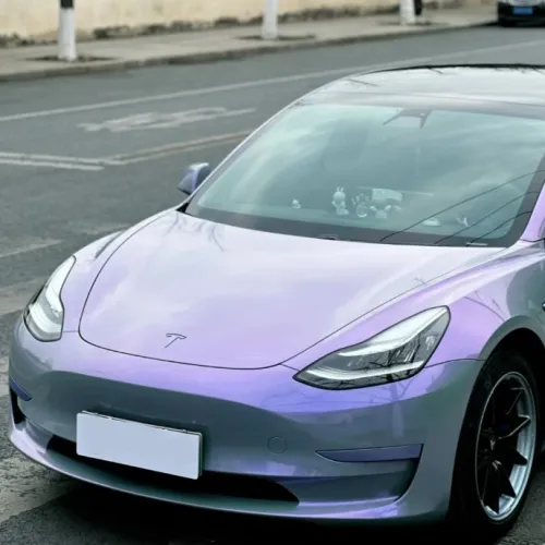 Candy Metallic Gray Purple Car Vinyl Wrap review 