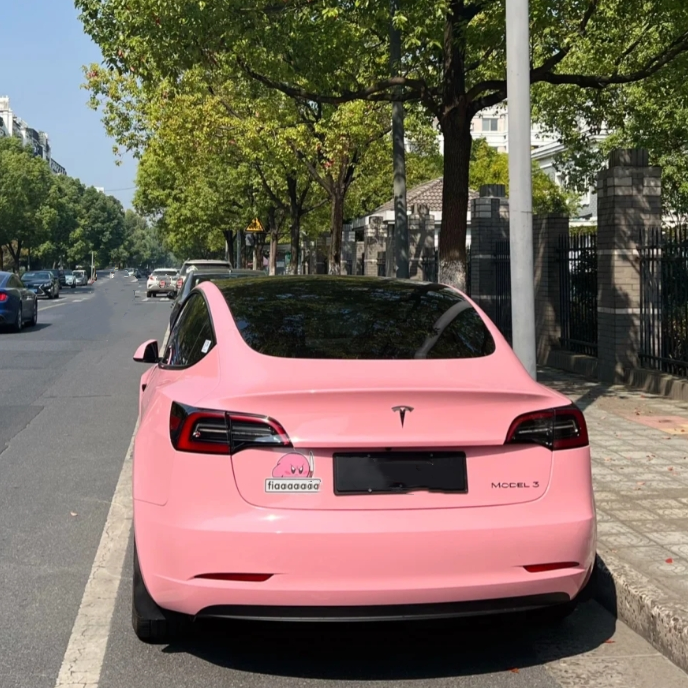 Gloss Rouge Pink Car Vinyl Wrap review Gidbwy 02
