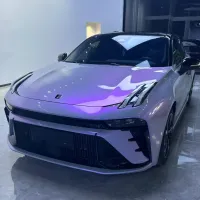 Candy Metallic Gray Purple Car Vinyl Wrap review 1