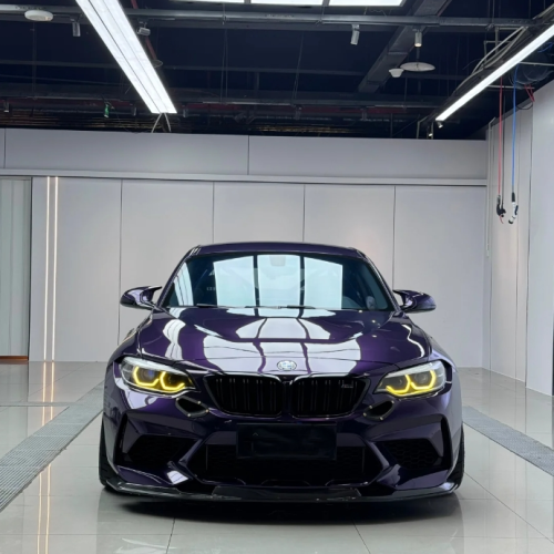 PET Gloss Metallic Midnight Purple Car Vinyl Wrap review 