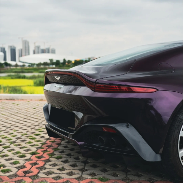 PET Gloss Metallic Gloss Gentian Purple Car Vinyl Wrap review 1