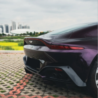 PET Gloss Metallic Gloss Gentian Purple Car Vinyl Wrap review 1
