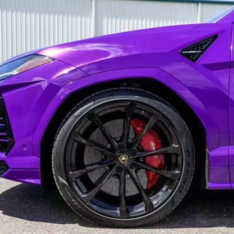 Gloss Metallic Plum Explosion Purple Car Vinyl Wrap review Robin 03