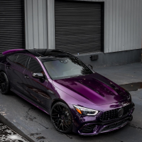 PET Gloss Metallic Midnight Purple Car Vinyl Wrap review 0