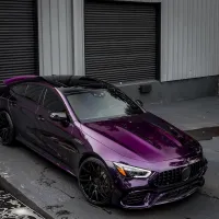 PET Gloss Metallic Midnight Purple Car Vinyl Wrap review 0