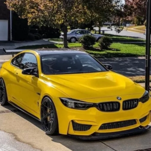 Super Gloss Yellow Car Vinyl Wrap review 