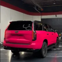 Super Gloss Fluorescent Pink Car Vinyl Wrap review 1