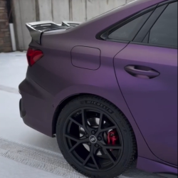 Matte Dark Purple Vinyl Wrap Car Wrap review Anchd 03