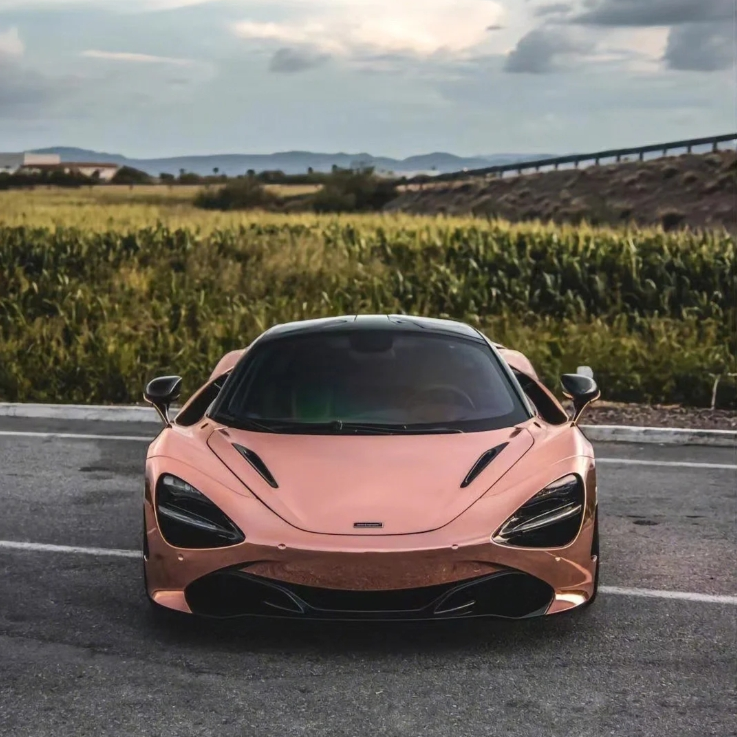 Gloss Rose Gold Mirror Chrome Car Vinyl Wrap review 0