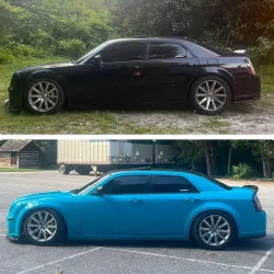 Super Gloss Miami Blue Car Vinyl Wrap review Yujdcish 02