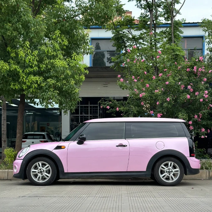 Macaron Cherry Pink Car Vinyl Wrap review 0