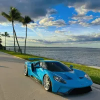 Super Gloss Miami Blue Car Vinyl Wrap review 1