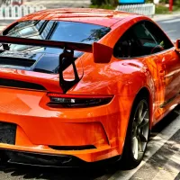 Super Gloss Orange Car Vinyl Wrap review 2