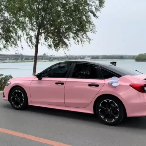 Gloss Rouge Pink Car Vinyl Wrap review 