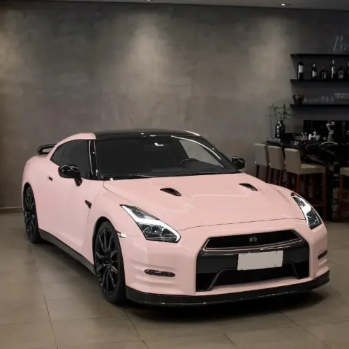 Super Gloss Pale Pink Car Vinyl Wrap review 
