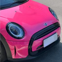 Super Gloss Rose Red Car Vinyl Wrap review 1