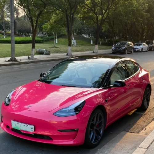 Super Gloss Rose Red Car Vinyl Wrap review 