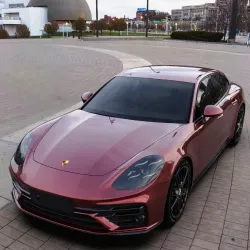 Tesla Gloss PET Cherry Red Car Vinyl Wrap review Pidb 01