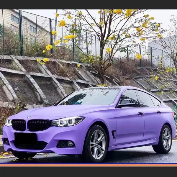 BMW MINI Ultimate Flat Lavender Purple Car Vinyl Wrap review Bojnd 01