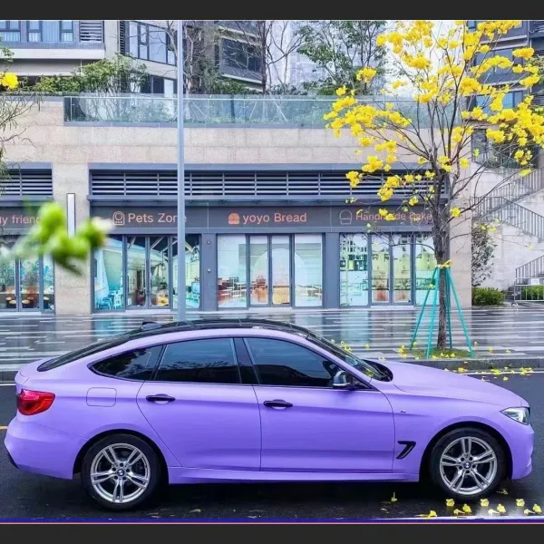 BMW MINI Ultimate Flat Lavender Purple Car Vinyl Wrap review Bojnd 02