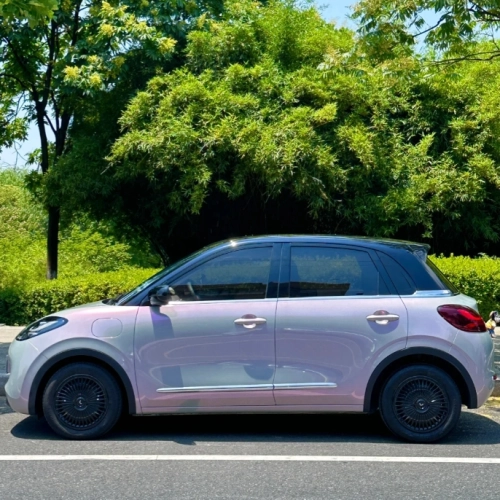 Gloss Metallic Twin Candy Gray Red Car Vinyl Wrap review 