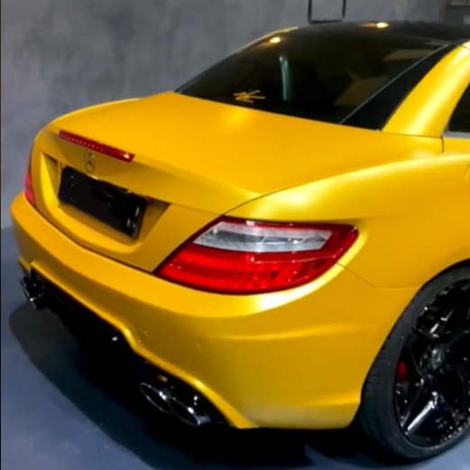 Tesla Heavy Metal Sparkle Yellow Car Vinyl Wrap review Tsuhduia 02