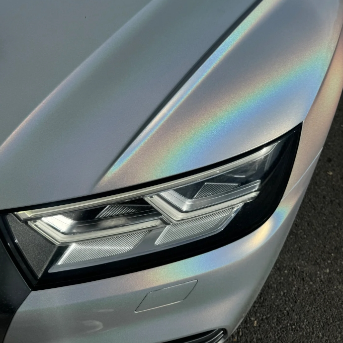 Toyota Tesla Matte Laser White Car Vinyl Wrap review Yangy 02