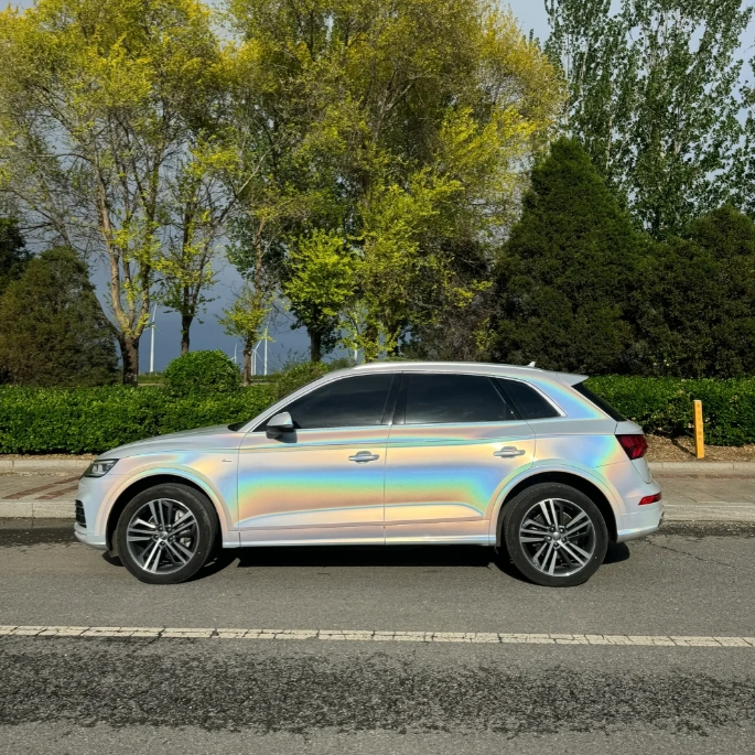 Toyota Tesla Matte Laser White Car Vinyl Wrap review Yangy 01