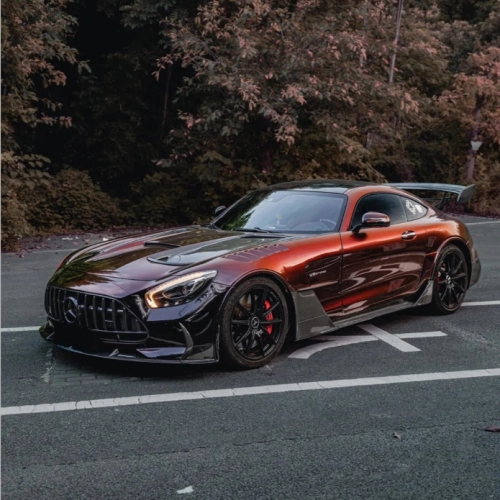 Tesla Glossy PET Diamonds Black Red Car Vinyl Wrap review 