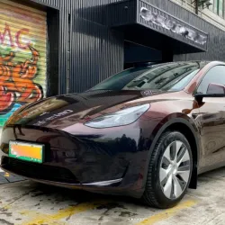 PET Tesla Glossy PET Diamonds Black Red Car Vinyl Wrap review Qfvrfgy