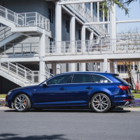 Tesla Gloss PET Audi Navarre Blue Car Vinyl Wrap review 0