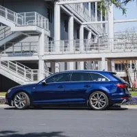 Tesla Gloss PET Audi Navarre Blue Car Vinyl Wrap review 0