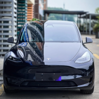 Tesla PET Spar Blue Black Car Vinyl Wrap review 0