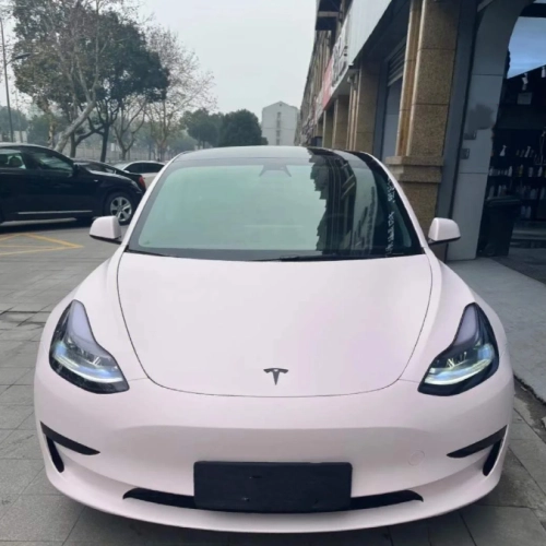 Tesla Ultimate Flat Baby Pink Car Vinyl Wrap review 