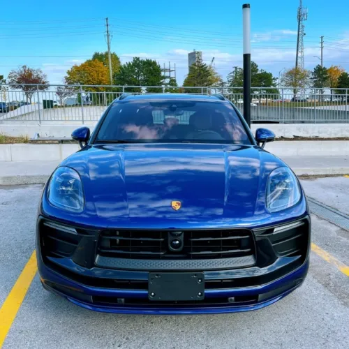 Porsche BMW Gloss PET Gentian Blue Car Vinyl Wrap review 